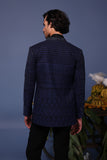 Hifa Navy Blue Jodhpuri Set