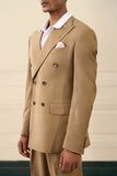 Taupe Double-Breasted Men’s Suit