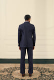 Navy Pinstripe Double-Breasted Suit