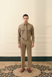 Brown Utility Houndstooth Co-ord