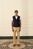 Midnight Navy Corduroy Vest