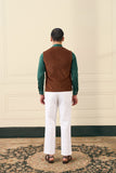 Rust Brown Corduroy Vest