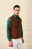 Rust Brown Corduroy Vest