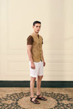Camel Utility Cotton Waistcoat
