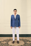 Azure Linen Relaxed Blazer