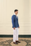 Azure Linen Relaxed Blazer