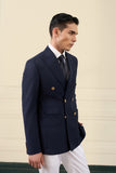 Navy Double-Breasted Blazer