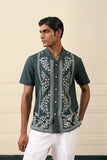 Emerald Embroidered Resort Shirt