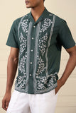 Emerald Embroidered Resort Shirt