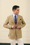 Camel Wool Patch Pocket Blazer