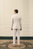Ivory Seersucker Single-Breasted Suit
