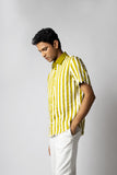 Lime Panel shirt