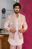 Pastel Pink Bandhgala Set