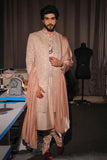 Natural Beige Sherwani Set