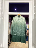 Algae Green Ombre Bandi With Ombre Kurta with Hand Embroidery Ao