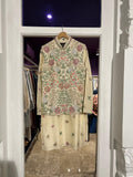 ivory embroidery kurta