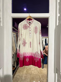 Reddish Ombre with Bohemian Allover Resham Embroidery