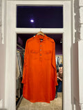 Neon Orange Pathani Kurta