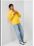 Ivory-Mango Yellow Zip Shirt