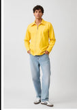 Ivory-Mango Yellow Zip Shirt