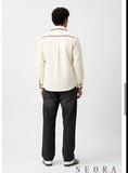 Ivory-Tuscan Red Flap Shirt