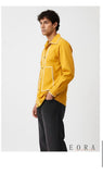 Mango Yellow-Ivory Flap Shirt
