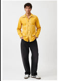 Mango Yellow-Ivory Flap Shirt