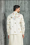 Ivory Gulmohar Bloom Waistcoat Set