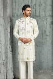 Ivory Gulmohar Bloom Waistcoat Set