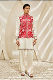 Scarlet Bloom Waistcoat Set