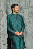 Green Wave Waistcoat Set