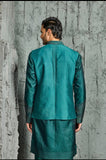 Green Wave Waistcoat Set