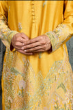 Yellow Gulrang Ridge Kurta Set