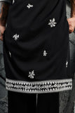 Black Shadow Dori Kurta Set