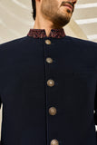 Indigo Mehrab Indowestern Set