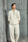 Ice Grey Abstract Spiral Shacket Set