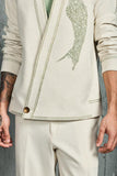 Ice Grey Abstract Spiral Shacket Set