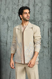 Beige Mount-Ridge Shacket Set