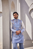 Frosted Blaze Kurta Jacket Set