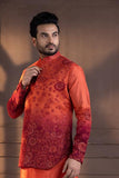 SUNSET BLOOM EMBROIDERED NEHRU AND KURTA SET
