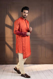 SUNSET BLOOM EMBROIDERED NEHRU AND KURTA SET