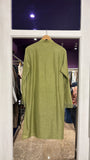 Green Kurta with Dabka Embroidery and Mohari Detailing