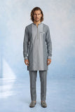 Colour Blocked Kurta Set