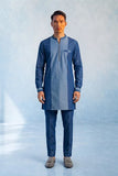 Colour Blocked Kurta Set