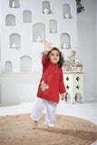 RED GANPATI KURTA