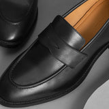 BLACK JAVA MOCCASINS