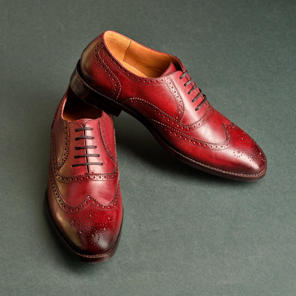 DEEP BURGUNDY SCOTT BROUGE – Curato - Main Image