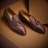 DEEP BROWN VINTAGE TASSELS