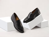 BLACK JAVA MOCCASINS