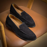 BLACK SIGNATURE SLIP ONS